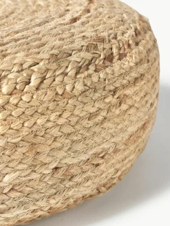 Handgefertigter Pouf Bono aus Jute