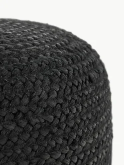 Handgefertigter Pouf Bono aus Jute