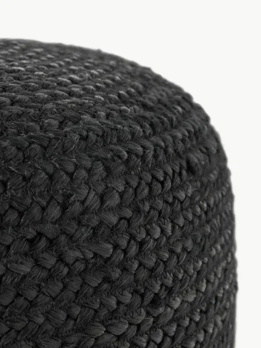 Handgefertigter Pouf Bono aus Jute
