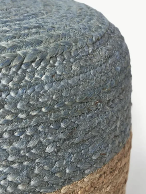 Handgefertigter Pouf Bono aus Jute