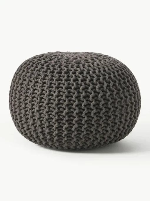 Handgefertigter Strickpouf Dori