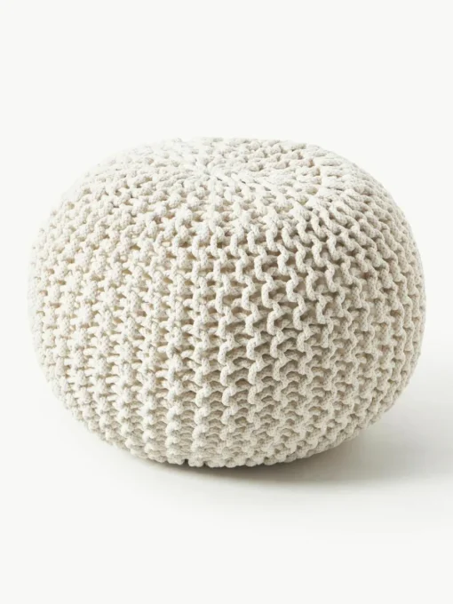 Handgefertigter Strickpouf Dori