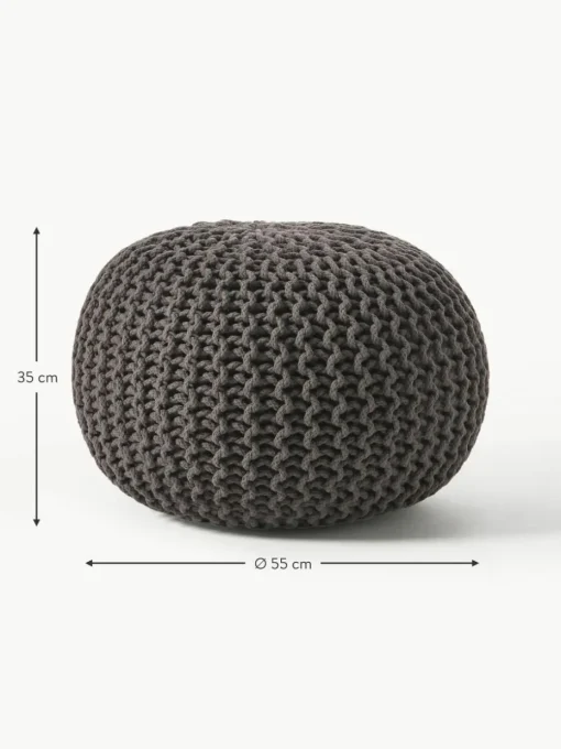 Handgefertigter Strickpouf Dori