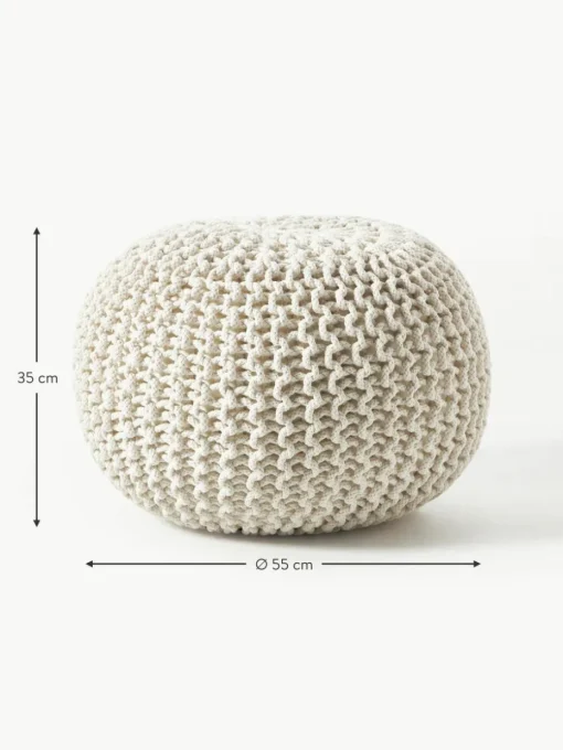 Handgefertigter Strickpouf Dori
