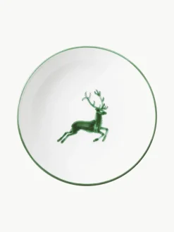 Handgefertigter Suppenteller Cup Grüner Hirsch