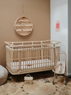 Handgefertigtes Babybett Paul aus Rattan