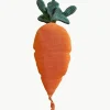 Handgefertigtes Baumwoll-Kuschelkissen Cathy the Carrot