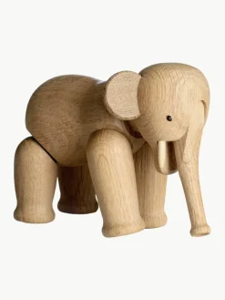 Handgefertigtes Deko-Objekt Elephant aus Eichenholz
