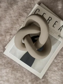 Handgefertigtes Deko-Objekt Knot, H 9 cm