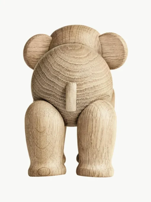 Handgefertigtes Deko-Objekt Elephant aus Eichenholz