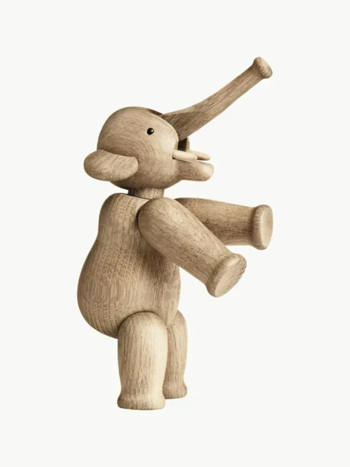 Handgefertigtes Deko-Objekt Elephant aus Eichenholz