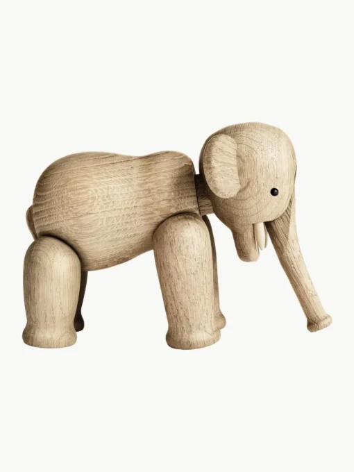 Handgefertigtes Deko-Objekt Elephant aus Eichenholz
