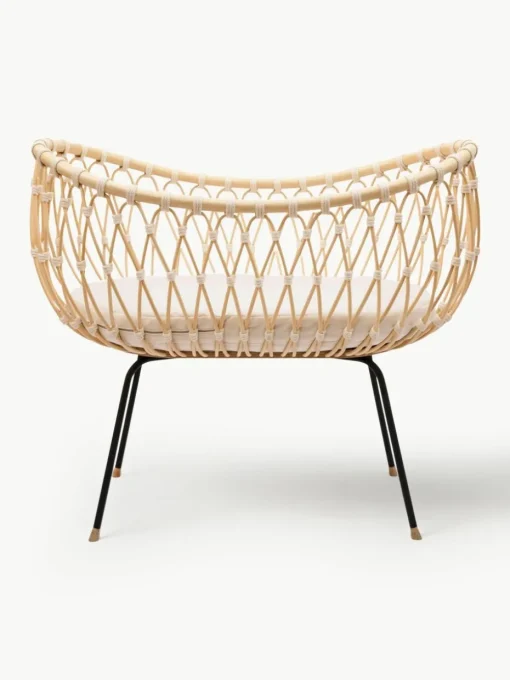 Handgefertigtes Stubenbett Emil aus Rattan