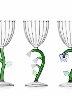 Handgefertigtes Weißweinglas Botanica