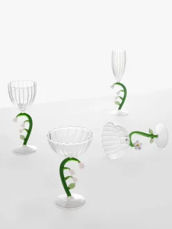 Handgefertigtes Weißweinglas Botanica