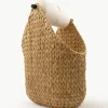 Handgeflochtener Aufbewahrungskorb Pape mit Toilettenpapierhalter