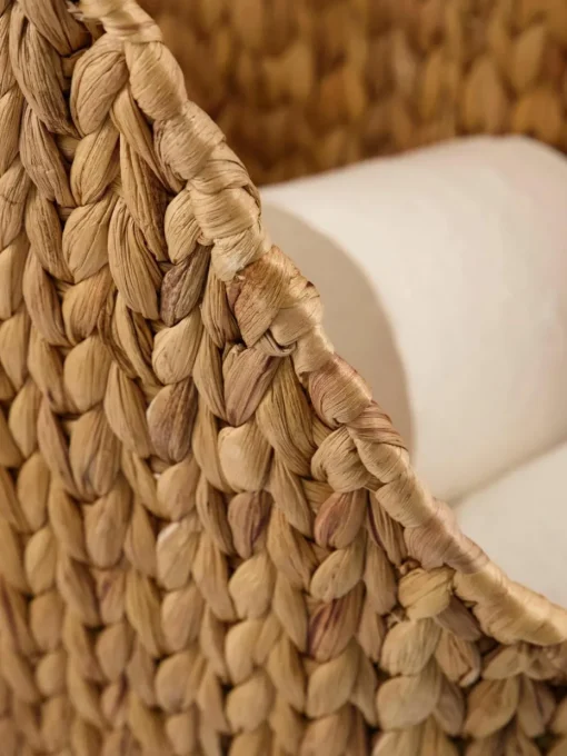 Handgeflochtener Aufbewahrungskorb Pape mit Toilettenpapierhalter