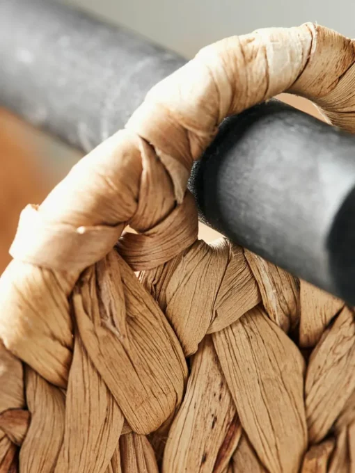Handgeflochtener Aufbewahrungskorb Pape mit Toilettenpapierhalter
