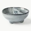 Handgemachte Dipschälchen Nordic Sea, 4 Stück