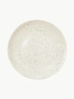 Handgemachte Frühstücksteller Nordic Vanilla, 4 Stück