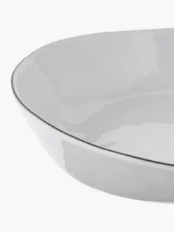 Handgemachte Porzellan-Schalen Salt, Ø 20 cm, 2 Stück