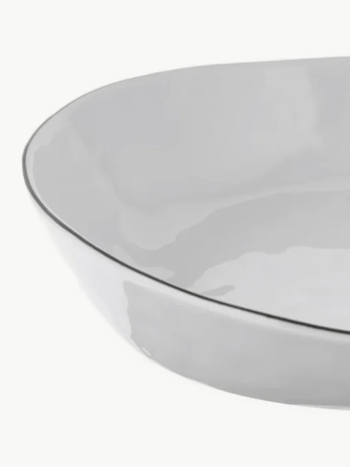 Handgemachte Porzellan-Schalen Salt, Ø 20 cm, 2 Stück
