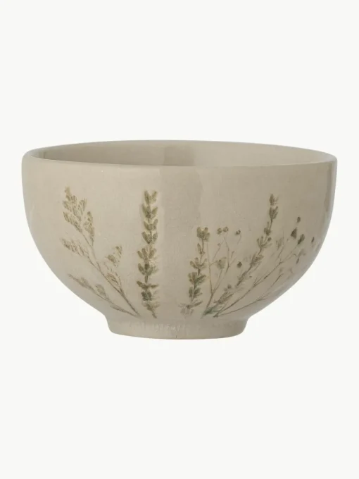 Handgemachte Schälchen Bea mit Gräser-Motiv, 2 Stück