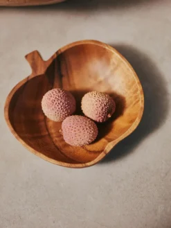 Handgemachte Schälchen Fruit aus Akazienholz, 2 Stück
