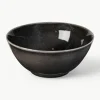 Handgemachte Servierschüssel Nordic Coal, Ø 25 cm
