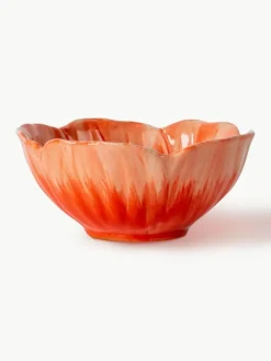 Handgemachte Snackschälchen Poppy mit Strukturmuster, 2 Stück