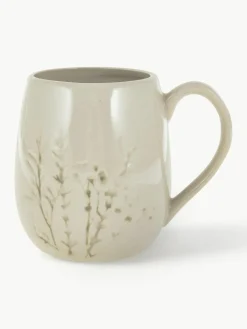 Handgemachte Tasse Bea mit Gräser-Motiv