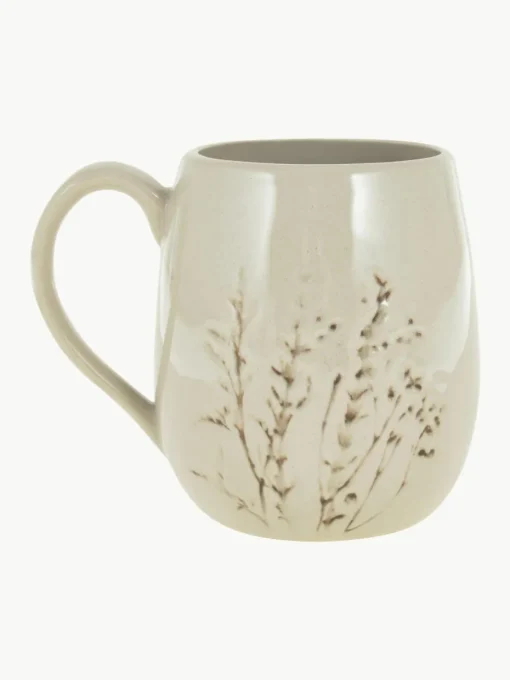 Handgemachte Tasse Bea mit Gräser-Motiv