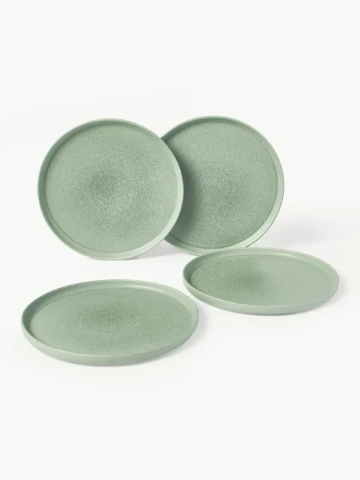 Handgemachtes Geschirr-Set Pam mit reaktiver Glasur, 4 Personen (12-tlg.)