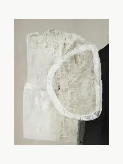 Handgemaltes Leinwandbild White Stone