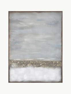 Handgemaltes Leinwandbild Abstract Horizon mit Holzrahmen