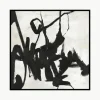 Handgemaltes Leinwandbild Playblack mit Holzrahmen