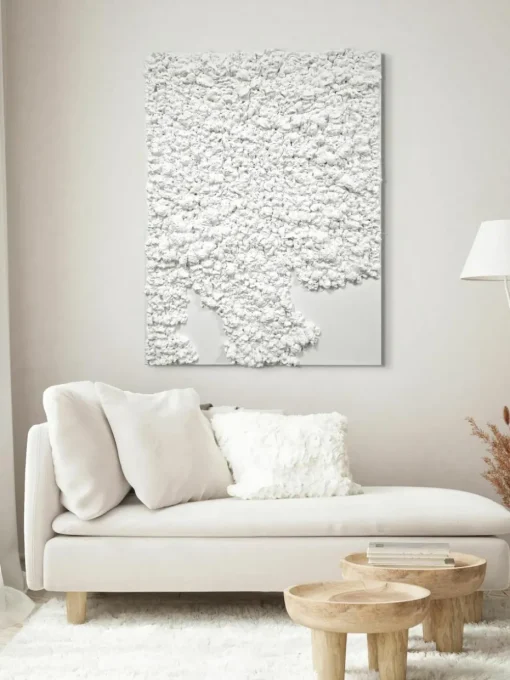 Handgemaltes Leinwandbild Organic in 3D-Optik
