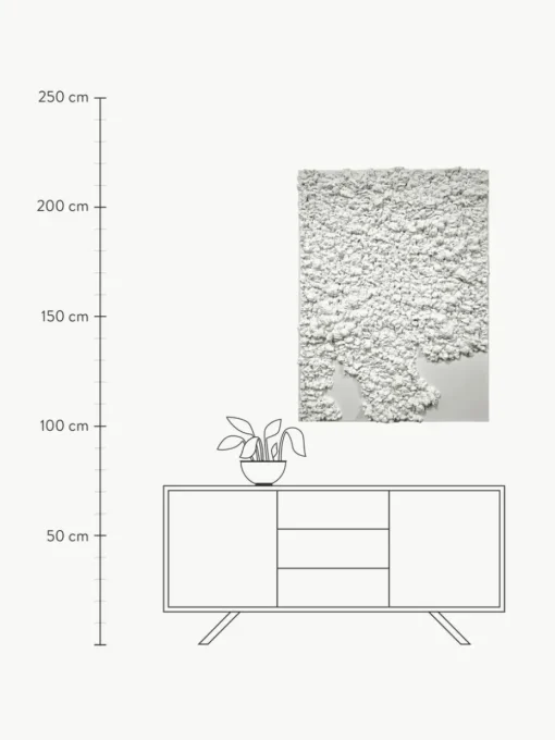 Handgemaltes Leinwandbild Organic in 3D-Optik