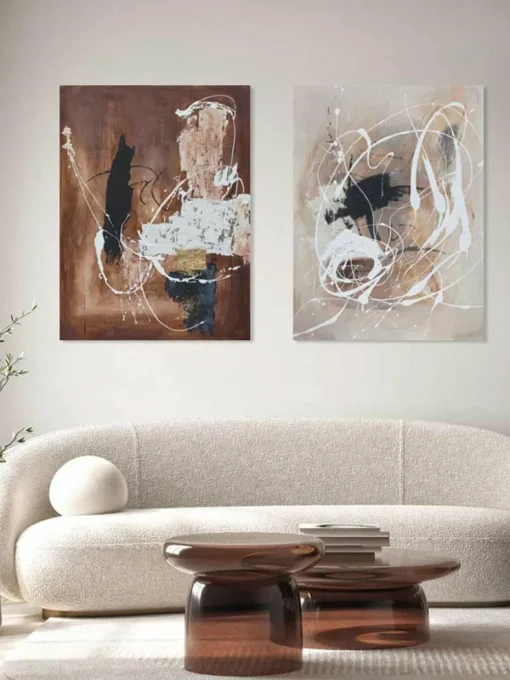 Handgemaltes Leinwandbild Rust