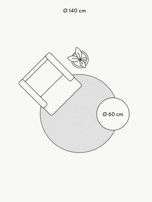 Handgetufteter runder Kinderteppich Wheels mit Hoch-Tief-Effekt, waschbar