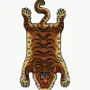 Handgetufteter Wollteppich Tiger