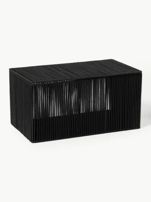 Handgewebte Aufbewahrungsboxen Gabe aus Seil, 2er-Set