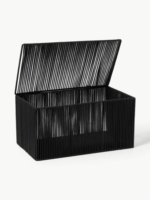 Handgewebte Aufbewahrungsboxen Gabe aus Seil, 2er-Set