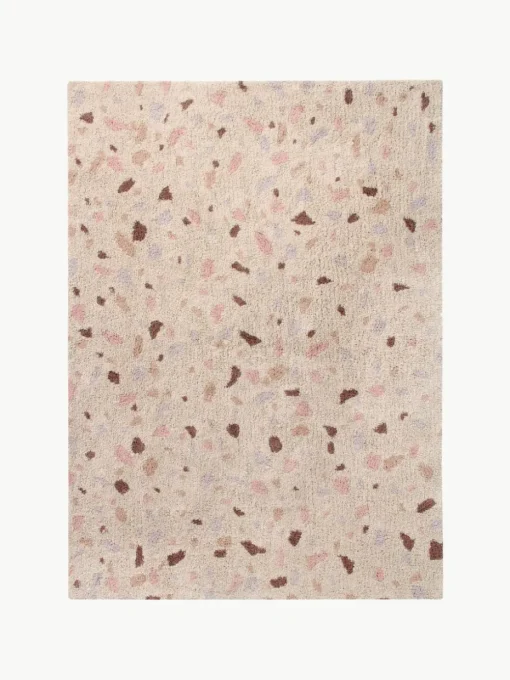 Handgewebter Kinderteppich Terrazzo, waschbar