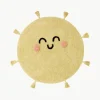 Handgewebter Kinderteppich You're My Sunshine mit Quasten, waschbar