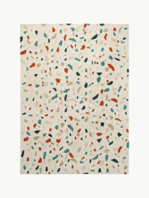 Handgewebter Kinderteppich Terrazzo, waschbar