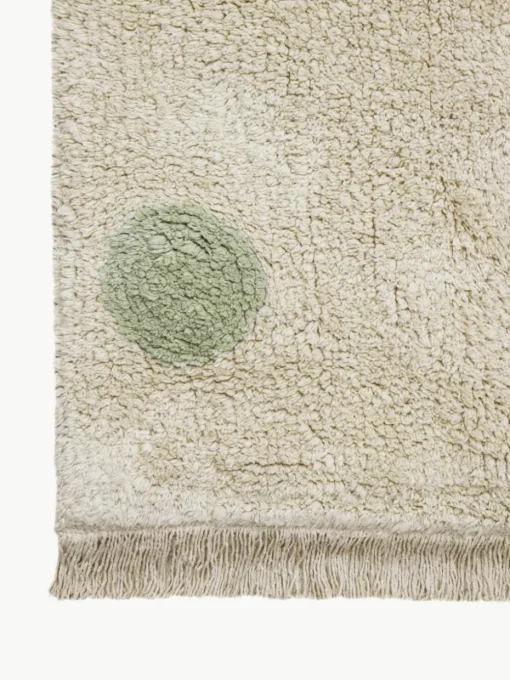 Handgewebter Kinderteppich Hippy Dots, waschbar