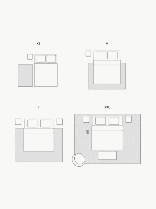 Handgewebter Kinderteppich Clouds mit Hoch-Tief-Effekt, waschbar