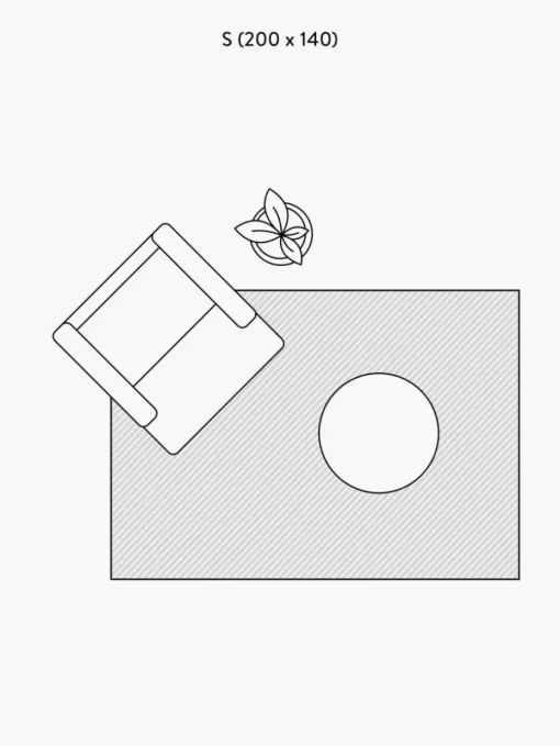 Handgewebter Wollteppich Monolith