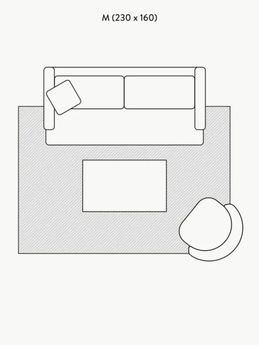 Handgewebter Wollteppich Amaro